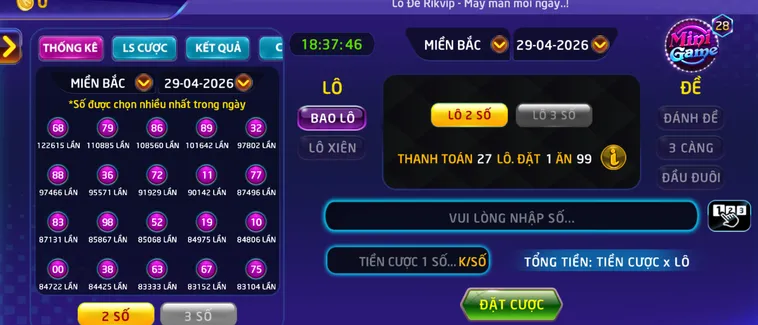 Lô Đề 1 Ăn 900 Tại RikVip Đỉnh Cao Cơ Hội Đổi Đời Với Tỷ Lệ Trả Thưởng Khủng