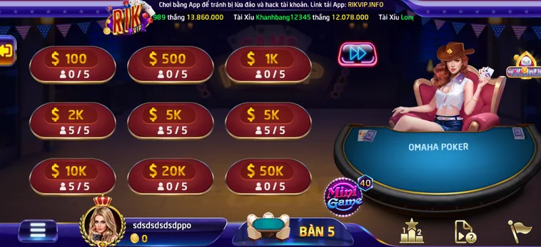 Khám Phá Omaha Poker 6 Tại RikVip Với Chiến Thuật Chơi Đỉnh Cao Cho Cao Thủ