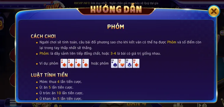 Trải Nghiệm Đỉnh Cao Sảnh Bài Phỏm Tại RikVip Với Tỷ Lệ Thắng Cược Cực Khủng