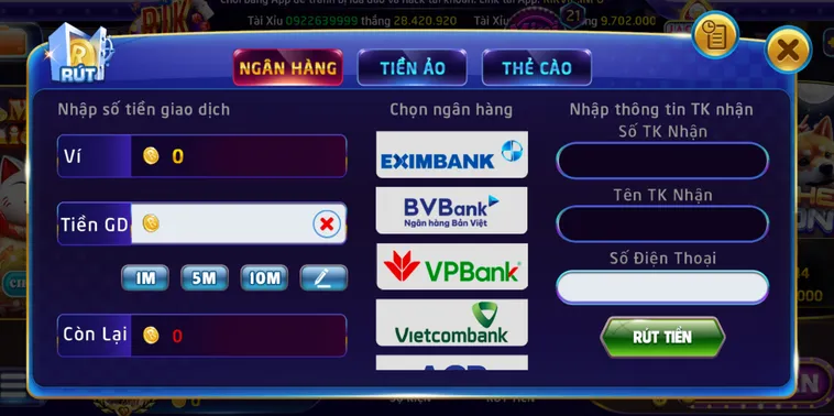 Rút Tiền Về Ngân Hàng Tại RikVip Nhanh Chóng Và An Toàn