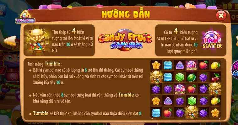 Nổ Hũ Candy Fruit Samurai Tại RikVip Siêu Phẩm Kết Hợp Độc Đáo Với Phần Thưởng Lớn