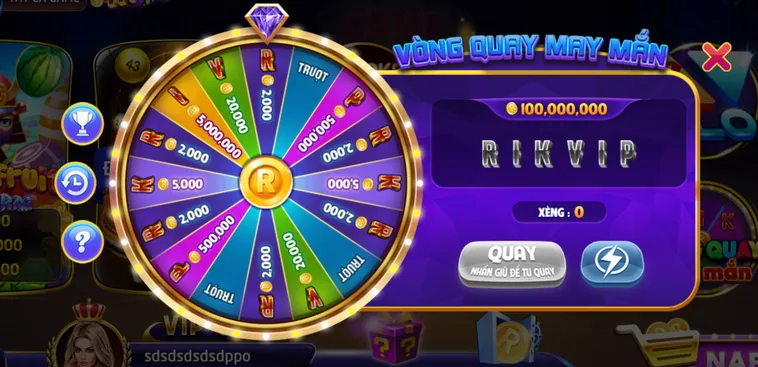 Chinh Phục Minigame Vòng Quay May Mắn tại RikVip Với Quà Tặng Khủng
